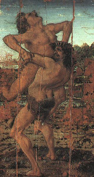 Antonio Pollaiuolo Hercules and Antaeus Spain oil painting art